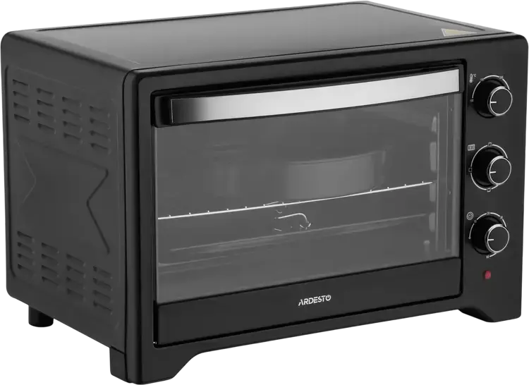 Ardesto MO-T45B Electric Oven, 45L Capacity, Convection and Grill, 100-250°C, Black, with 5 Accessories