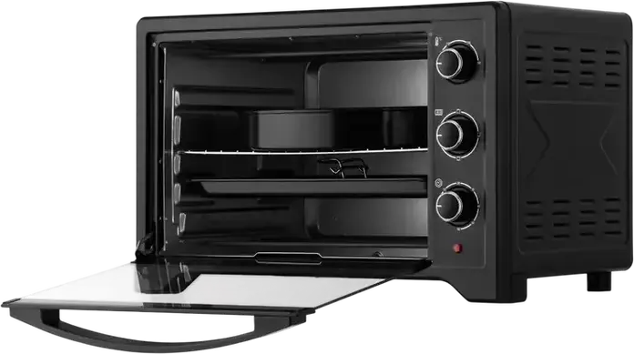 Ardesto MO-T45B Electric Oven, 45L Capacity, Convection and Grill, 100-250°C, Black, with 5 Accessories