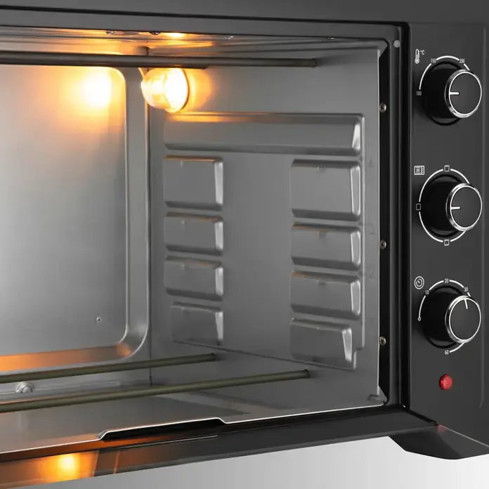 Ardesto MO-T45B Electric Oven, 45L Capacity, Convection and Grill, 100-250°C, Black, with 5 Accessories