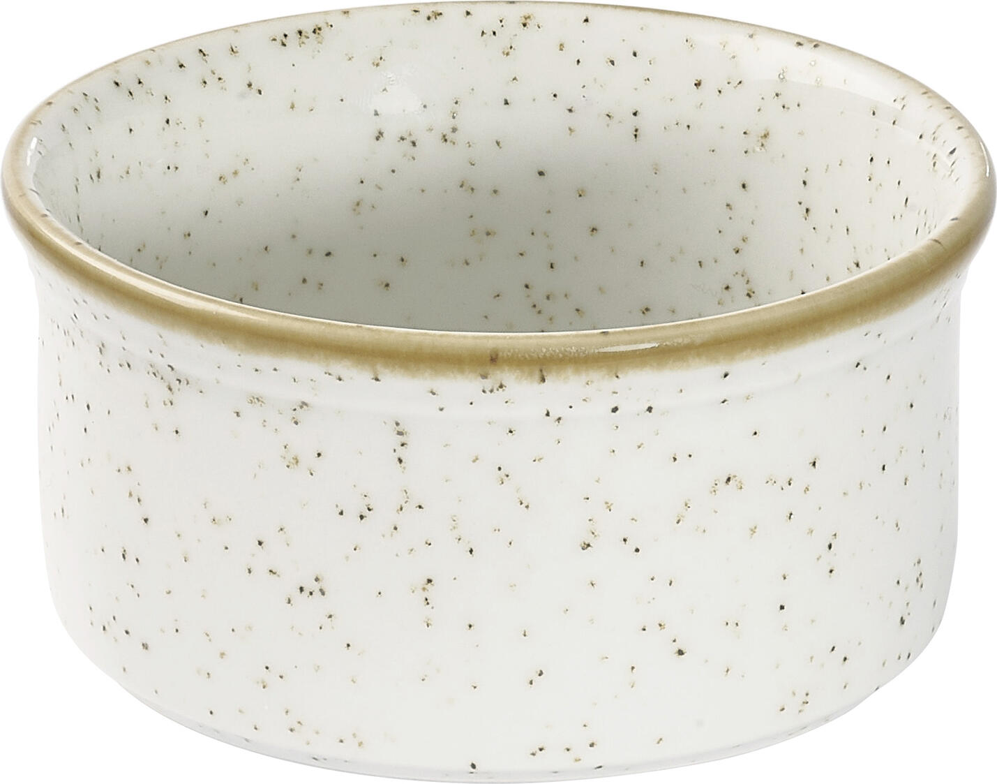 Set de 24 ramechine din porțelan Churchill Stonecast Barley White, 90ml, 7cm Rotunde, Glazură Picată, Calitate Profesională