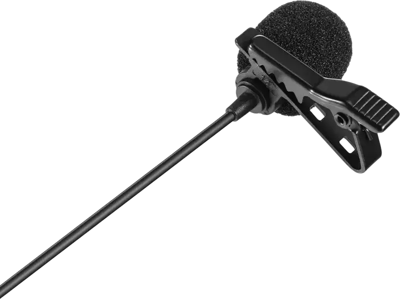 Boya BY-M1 Pro II Omnidirectional Lavalier Lapel Microphone, 6m Cable, Gain Control, for Smartphones, DSLR Cameras, PC, Black