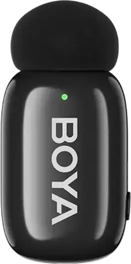 Boya mini 2-03 Wireless Lavalier Microphone Set of 3, Omnidirectional Condenser, 2.4GHz, Lightning Connector, Noise Reduction, Black