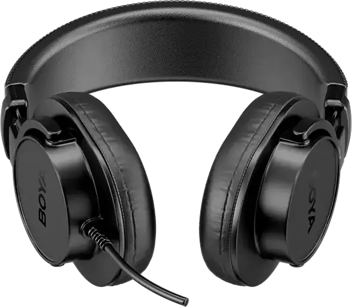 Casca de Studio Boya HP3 Circumaurale Inchise, Driver Dinamic, 20Hz-20kHz, 32 Ohm, Cu Fir si Microfon, Cablu 3m, Negru, include Adaptor 6.3mm