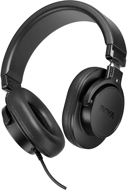 Casca de Studio Boya HP3 Circumaurale Inchise, Driver Dinamic, 20Hz-20kHz, 32 Ohm, Cu Fir si Microfon, Cablu 3m, Negru, include Adaptor 6.3mm