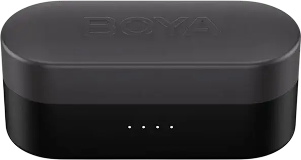 Boya Boyalink (Boyalink3-01) Wireless Lavalier Microphone System, Omnidirectional Condenser, 2.4 GHz, 300m Range, USB-C, Lightning, 3.5mm, Black