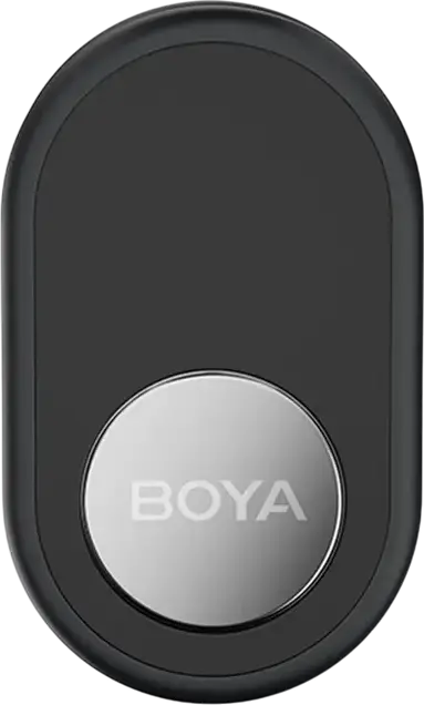 Boya Boyalink (Boyalink3-01) Wireless Lavalier Microphone System, Omnidirectional Condenser, 2.4 GHz, 300m Range, USB-C, Lightning, 3.5mm, Black