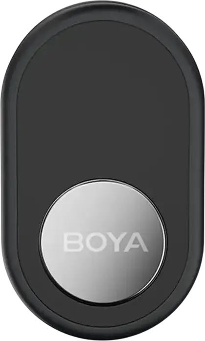 Boya Boyalink (Boyalink3-01) Wireless Lavalier Microphone System, Omnidirectional Condenser, 2.4 GHz, 300m Range, USB-C, Lightning, 3.5mm, Black