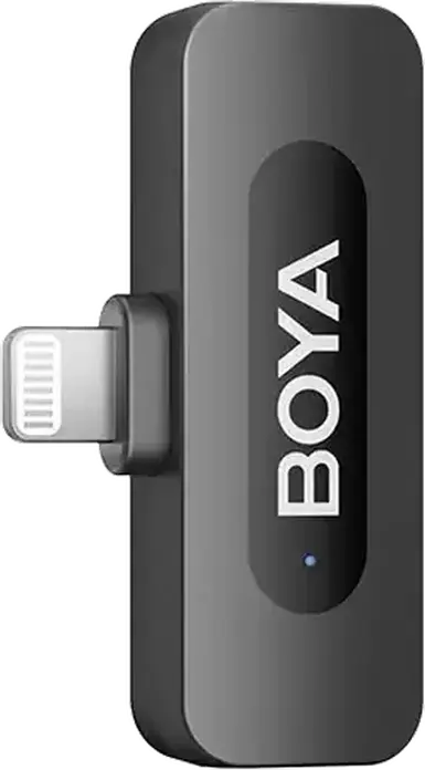Беспроводная система микрофонов-петличек Boya BY-V3 Combo, всенаправленный конденсаторный, 2.4 ГГц, радиус 100 м, аккумулятор 9 ч, набор из 2 передатчиков и 2 приемников