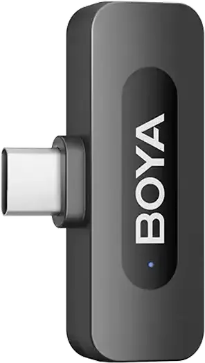Беспроводная система микрофонов-петличек Boya BY-V3 Combo, всенаправленный конденсаторный, 2.4 ГГц, радиус 100 м, аккумулятор 9 ч, набор из 2 передатчиков и 2 приемников