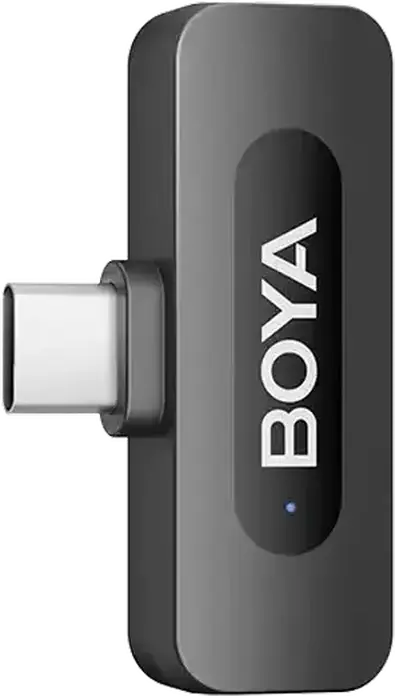 Беспроводная система микрофонов-петличек Boya BY-V3 Combo, всенаправленный конденсаторный, 2.4 ГГц, радиус 100 м, аккумулятор 9 ч, набор из 2 передатчиков и 2 приемников