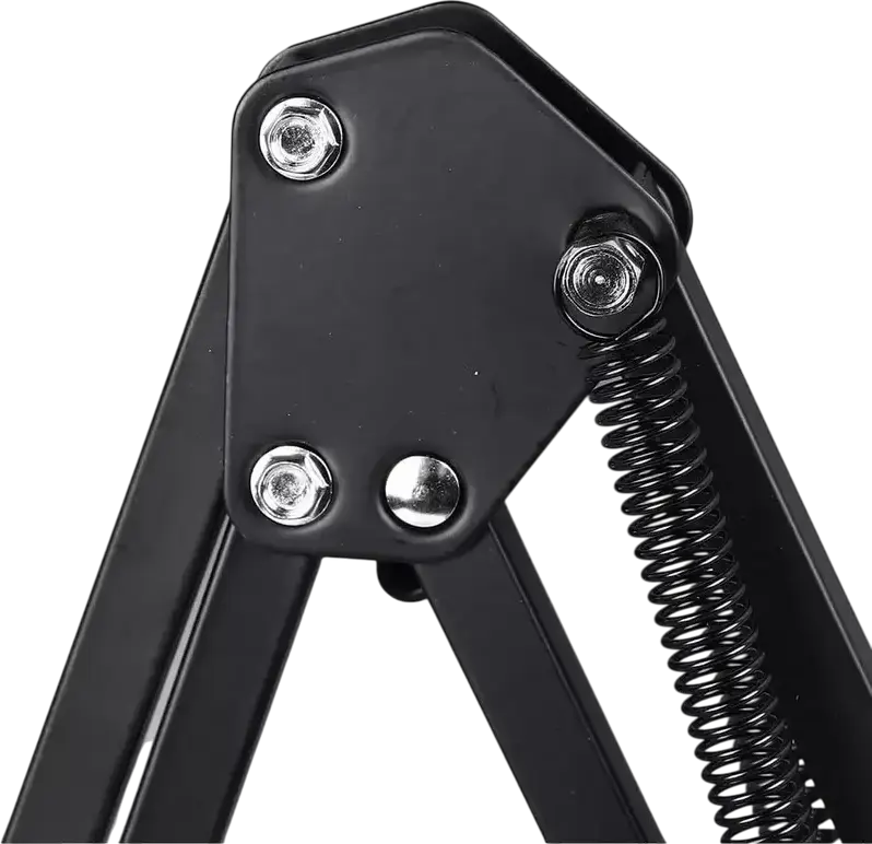 Boya K171 Metal Scissor Microphone Arm for Streaming and Podcasting, Adjustable Tension Springs, Foldable Desk-mounted C-clamp, Black
