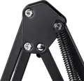 Boya K171 Metal Scissor Microphone Arm for Streaming and Podcasting, Adjustable Tension Springs, Foldable Desk-mounted C-clamp, Black