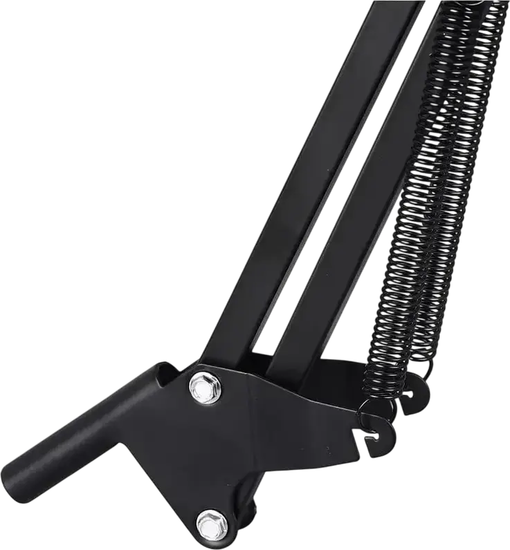 Boya K171 Metal Scissor Microphone Arm for Streaming and Podcasting, Adjustable Tension Springs, Foldable Desk-mounted C-clamp, Black