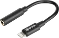 Adaptor Audio Boya BY-K3 Lightning la 3.5 mm, Negru, Lungime Cablu 0,06 m