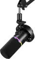 Microfon Gaming Boya CastMic S60B Dinamic, Cardioid, XLR, Inel RGB, Buton Gain Integrat, Negru, Set de 4 piese