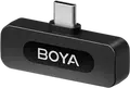 Boya BY-V10 V2.0 Wireless Lavalier Microphone for USB Type-C, Omnidirectional Dynamic Mic with Noise Reduction, 100m Range, 9h Battery, Black