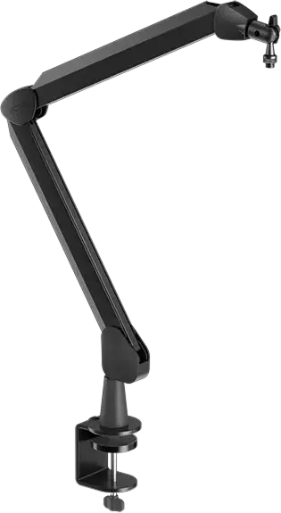Suport pentru microfon Boya MIC ARM, Brat Articulat Reglabil cu Clema de Birou pentru Streaming si Podcasting, Negru