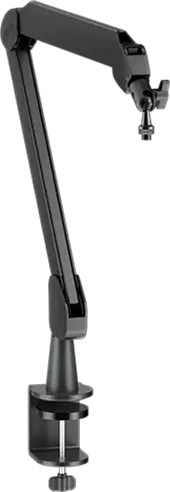 Suport pentru microfon Boya MIC ARM, Brat Articulat Reglabil cu Clema de Birou pentru Streaming si Podcasting, Negru