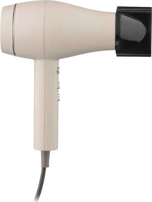 Фен для волос Ardesto HD-Y700PERL, 2000 Вт, ионизация, 3 температурных и 2 режима обдува, функция холодного обдува, цвет Pearl Cream, набор из 2 насадок