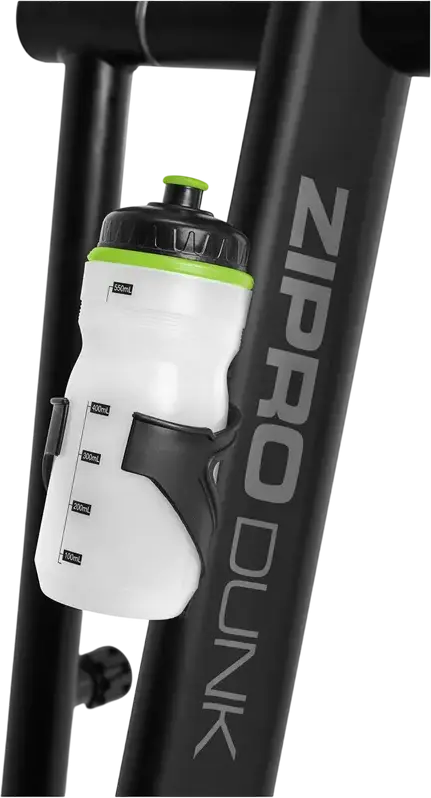 Elliptic Zipro iConsole+ Dunk, Antrenor cu Transmisie Frontala, Display Digital iConsole+, Senzori de Puls, Suport Tabletă, Negru cu Verde Lime