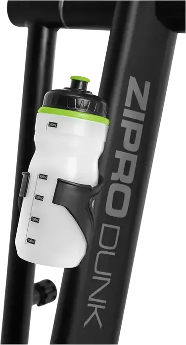 Elliptic Zipro iConsole+ Dunk, Antrenor cu Transmisie Frontala, Display Digital iConsole+, Senzori de Puls, Suport Tabletă, Negru cu Verde Lime