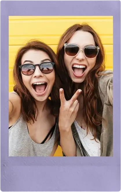 Fujifilm Instax Mini Instant Film, Soft Lavender Frame, 10 Sheets, 62 x 46 mm Image Size, for Instax Mini Cameras