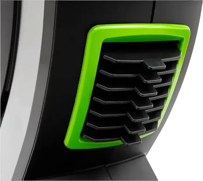 Магнитный гребной тренажер Zipro Dash, складная конструкция с ЖК-монитором, держателем для планшета и транспортировочными колесами, черный с салатовым