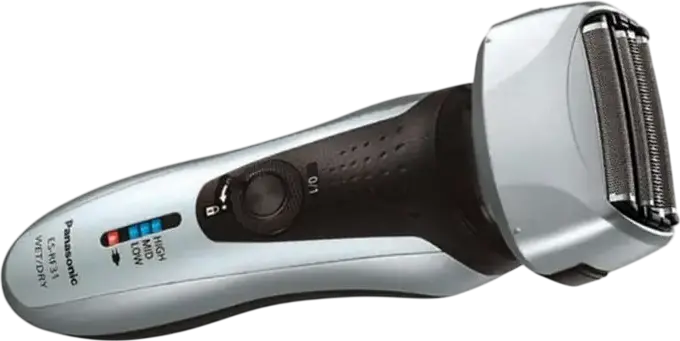 Panasonic ES-RF31 Electric Foil Shaver, Wet and Dry, 4 Flexible Heads, Li-ion Battery, 3 Speed Settings, Integrated Trimmer, Silver