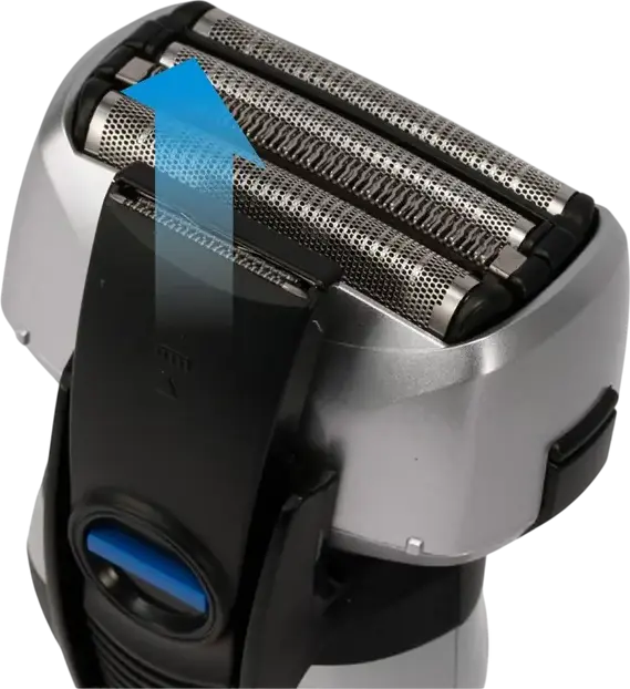 Panasonic ES-RF31 Electric Foil Shaver, Wet and Dry, 4 Flexible Heads, Li-ion Battery, 3 Speed Settings, Integrated Trimmer, Silver