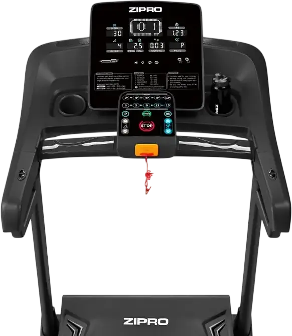 Zipro Dream Foldable Treadmill Walkingpad, Digital Display, Speed 2-15 km/h, Multi-layer Running Belt, Transport Wheels, 150x52 cm