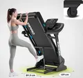 Zipro Dream Foldable Treadmill Walkingpad, Digital Display, Speed 2-15 km/h, Multi-layer Running Belt, Transport Wheels, 150x52 cm