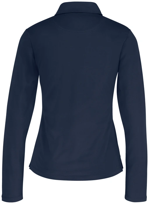 JOBELINE Malme Women's Long Sleeve Polo Shirt, 95% Cotton 5% Elastane, 190 g/m², Regular Fit, OEKO-TEX Standard 100, Professional Workwear