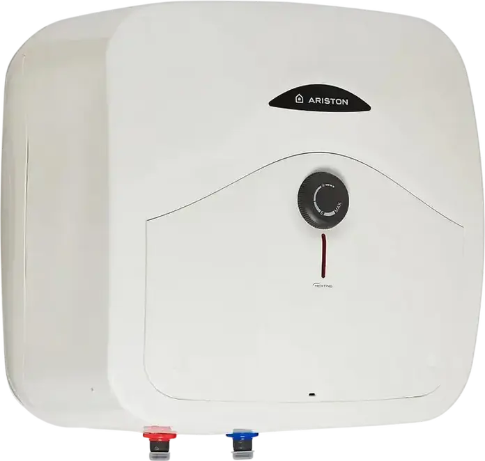 Boiler Electric Ariston Andris R 15 PL, Capacitate 15L, Putere 1200W, Instalare Verticala, Rezervor din Otel Emailat, Alb