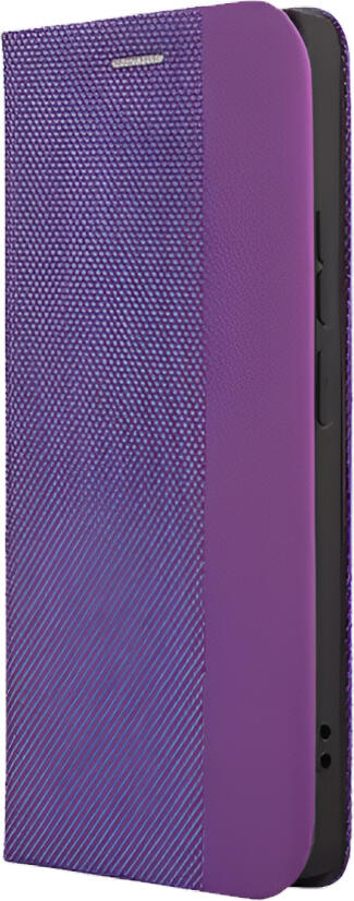WOO Shell Flip Nylon Case for Oppo A40, Purple Durable Nylon Flip Cover with Adjustable Stand, Shock-Absorbent Full Screen Protection, 6.67 inch