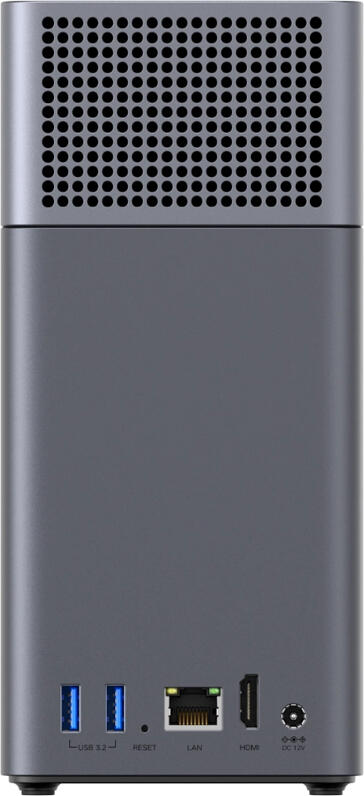 UGREEN DH2300 2-Bay NAS Network Attached Storage, 4GB RAM, Aluminum Body, HDMI 4K@60Hz, RAID 0/1/JBOD, AI Photo Organization, Black