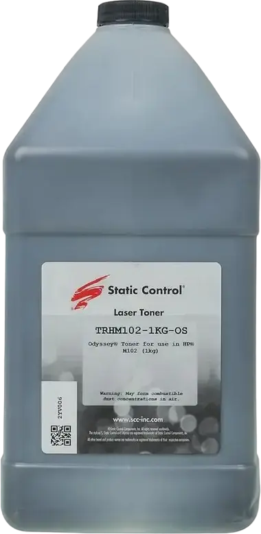Pulbere Toner Laser Static Control Odyssey TRHM102-1KG-OS Negru 1kg 1000ml pentru HP LaserJet Pro M102A M104A M129A M130A M132A si Canon MF112 LBP112