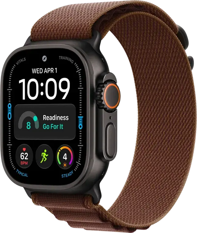 Apple Watch Ultra 4 Smartwatch 49mm Black Titanium Case GPS + Cellular Always-On Retina OLED 100m Water Resistant Dual-frequency GPS Siren