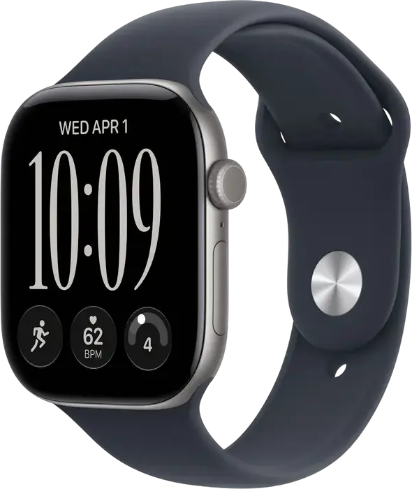Smartwatch Apple Watch Series 12 GPS MJEH4, Carcasă Aluminiu 46mm, Chip Apple S11, 64GB, Ecran Retina LTPO3 OLED, Cristal Safir, Rezistenta Apa 5 ATM