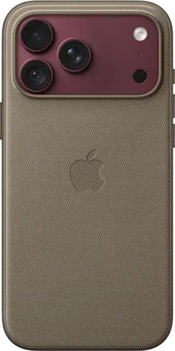 Чехол Apple iPhone 18 Pro Max TechWoven с MagSafe, A3704, цвет Taupe, из технической ткани из переработанного полиэстера, алюминиевые грани, поддержка MagSafe и Qi2 25W