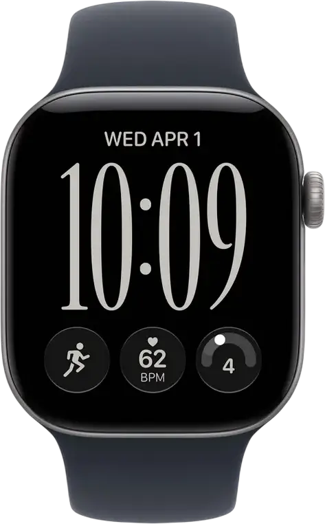Смарт-часы Apple Watch Series 12 MJE94, алюминиевый корпус 42 мм, чип S11, 64 ГБ, дисплей Retina LTPO3 OLED, сапфировое стекло, GPS, водозащита 5 ATM