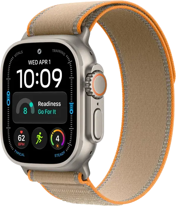 Smartwatch Apple Watch Ultra 4 49mm Carcasa Titanium Natural Grade 5 GPS + Cellular Ecran Always-On Retina OLED Rezistenta Apa 100m GPS Dual-frecventa Sirena