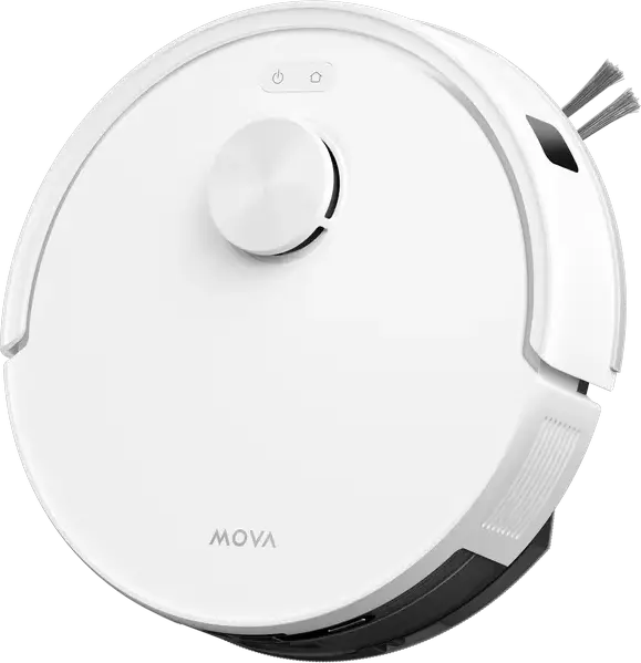 Robot Aspirator si Mop Mova E20s Pro Plus cu Statie de Auto-Golarire, Putere Suctie 13kPa, Evitare Obstacole 3DAdapt, Mapare Laser, Filtru HEPA, Alb