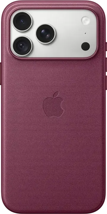 Apple iPhone 18 Pro Max TechWoven Case with MagSafe, Mulberry, A3704, Recycled Polyester Technical Woven Fabric, Aluminum Edges, MagSafe and Qi2 25W Charging Support