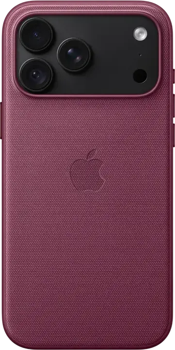 Apple iPhone 18 Pro Max TechWoven Case with MagSafe, Mulberry, A3704, Recycled Polyester Technical Woven Fabric, Aluminum Edges, MagSafe and Qi2 25W Charging Support