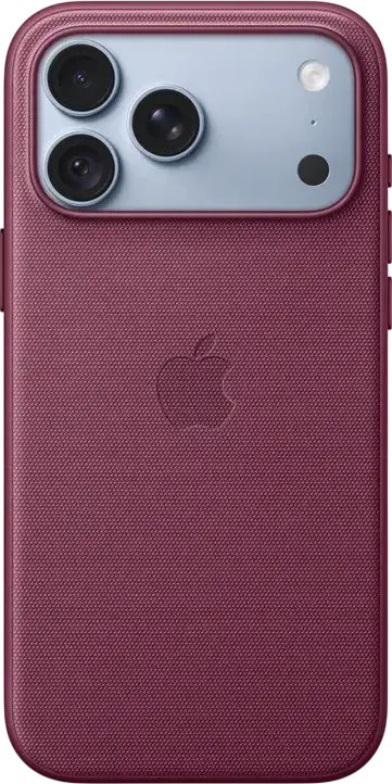 Apple iPhone 18 Pro Max TechWoven Case with MagSafe, Mulberry, A3704, Recycled Polyester Technical Woven Fabric, Aluminum Edges, MagSafe and Qi2 25W Charging Support