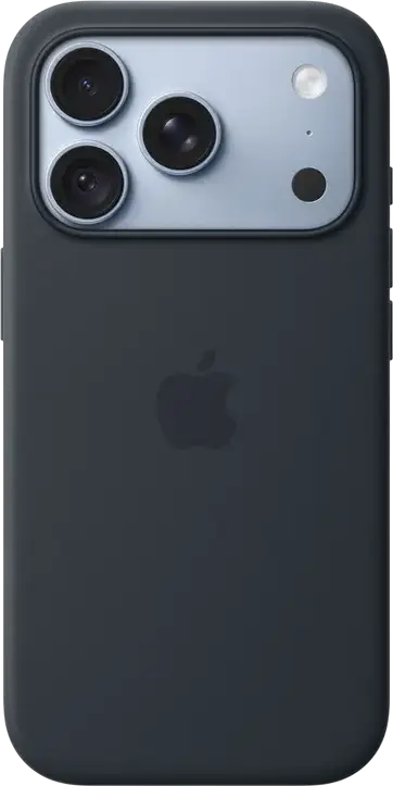 Apple iPhone 18 Pro Silicone Case with MagSafe, Blue, A3701, Silicone Material, Built-in Magnets for Fast Wireless Charging, Qi2 25W Compatible