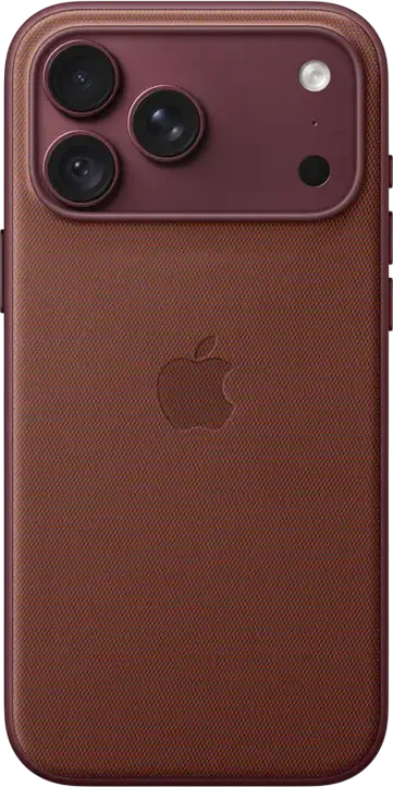 Apple iPhone 18 Pro Max TechWoven Case with MagSafe, Burgundy, A3704, Recycled Polyester Technical Woven Fabric, Aluminum Edges, MagSafe and Qi2 25W Charging Support