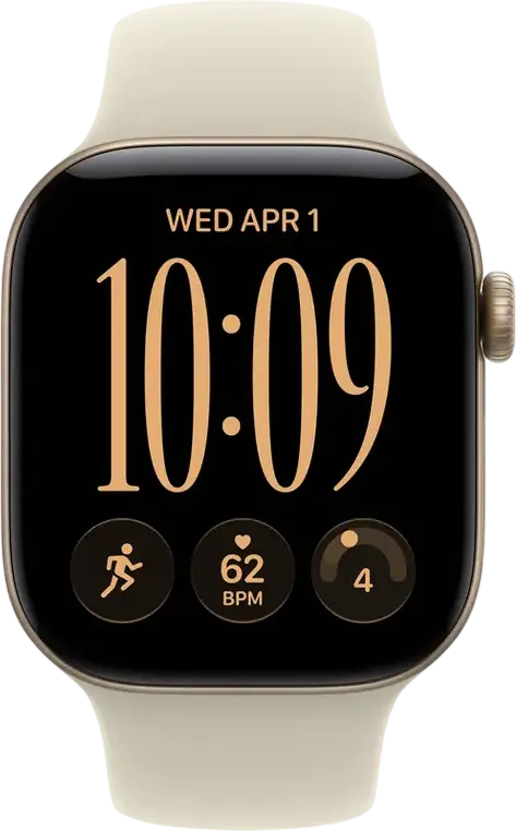 Apple Watch Series 12 GPS MJED4 Smartwatch, 42mm Aluminium Case, 64GB, Retina LTPO3 OLED Display, Apple S11 Chip, watchOS, 5 ATM Water Resistant