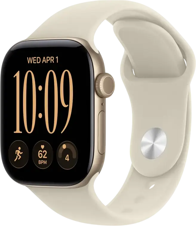 Apple Watch Series 12 GPS MJED4 Smartwatch, 42mm Aluminium Case, 64GB, Retina LTPO3 OLED Display, Apple S11 Chip, watchOS, 5 ATM Water Resistant