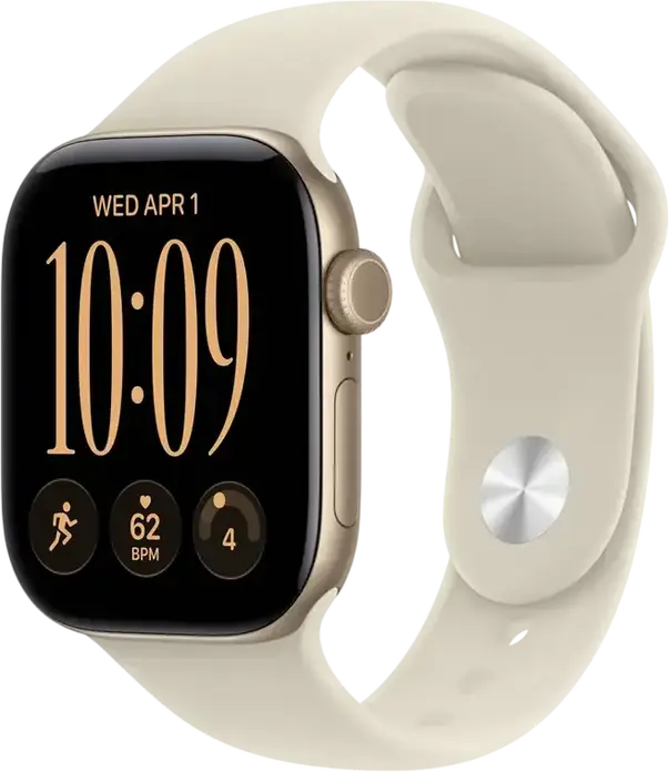 Apple Watch Series 12 GPS MJED4 Smartwatch, 42mm Aluminium Case, 64GB, Retina LTPO3 OLED Display, Apple S11 Chip, watchOS, 5 ATM Water Resistant